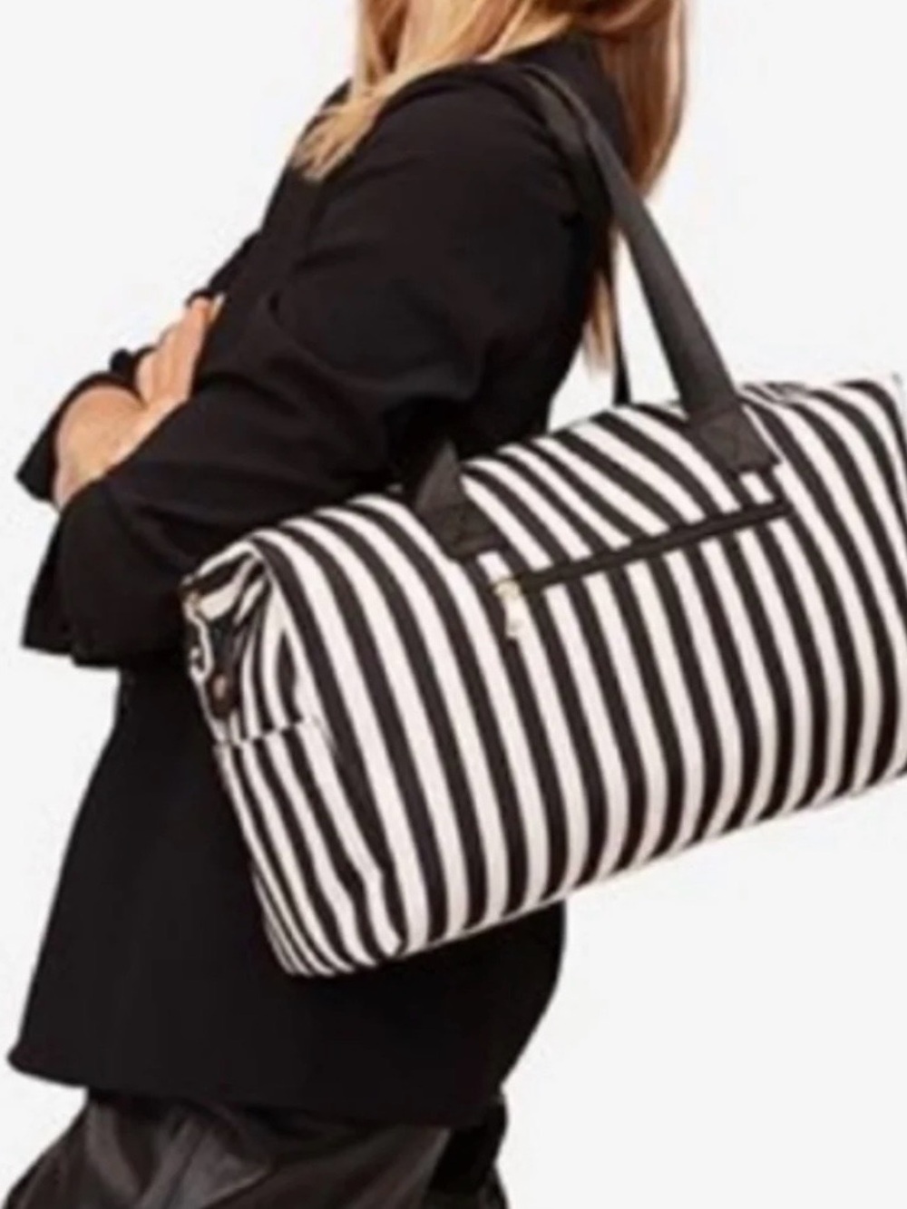 Alice + Olivia By Stacey Bendet Striped Duffel Bag - Picture 13 of 13